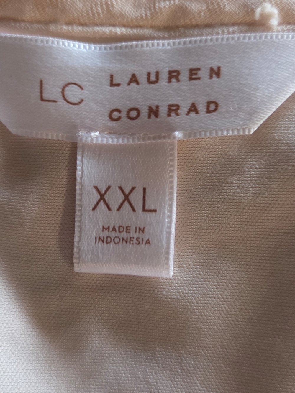 LC Lauren Conrad Pale Blush Embroidered V-Neck Mini Dress - Picture 7 of 8